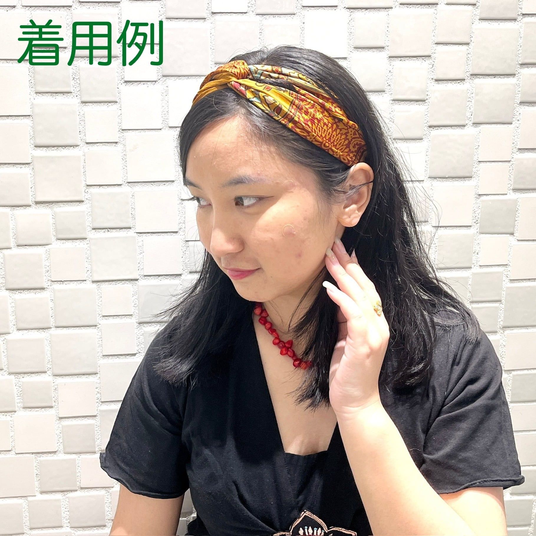 ヘアバンド ターバン シルクサリーリメイク hrc-080 | didi