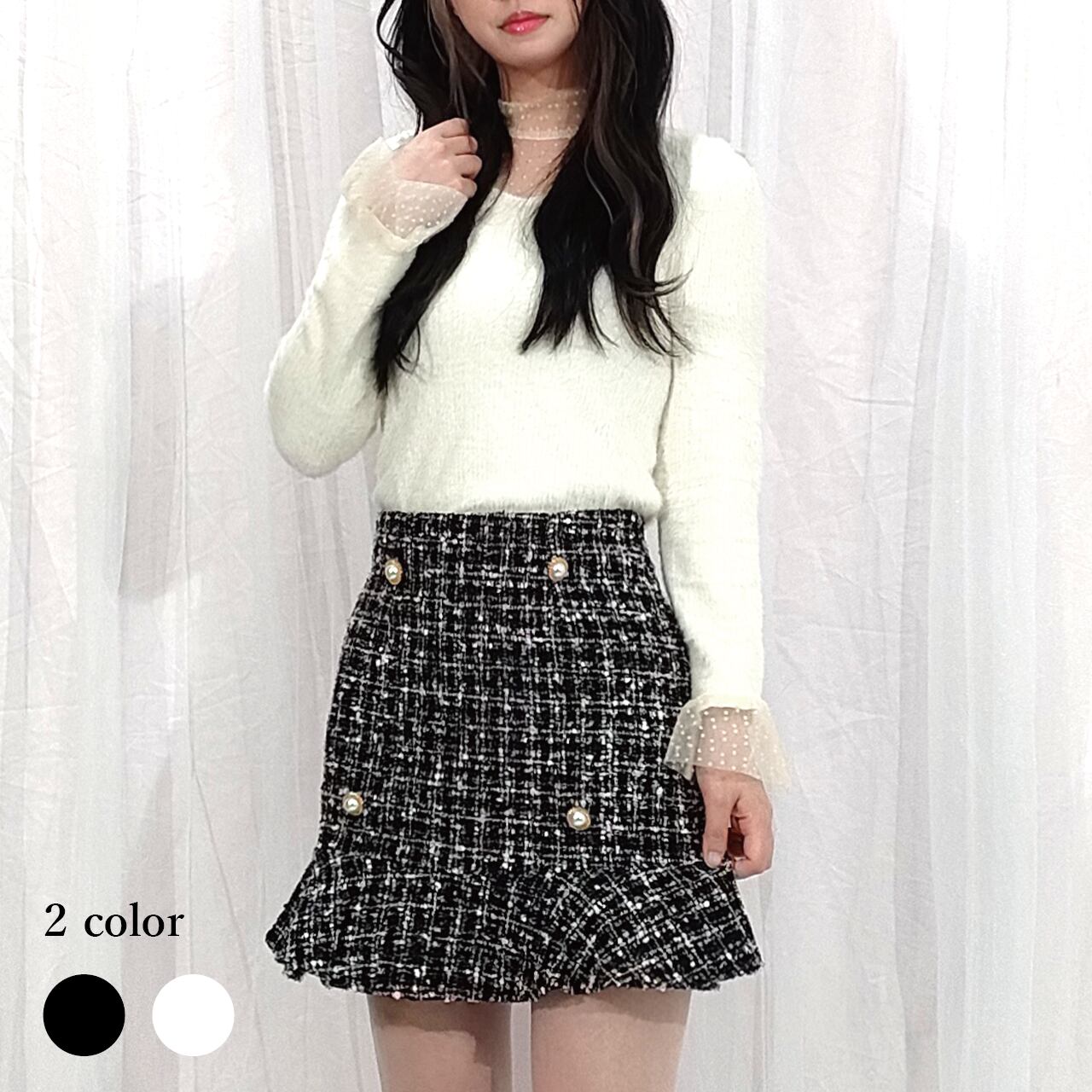 韓国11am  ツイードスカートとても素敵なお品です