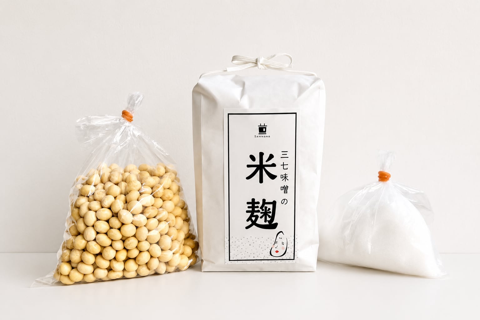 手作り味噌セット 仕上がり量 約1kg ※容器は別途ご用意ください 手作り味噌セット 仕上がり量 約1kg ※容器は別途ご用意ください