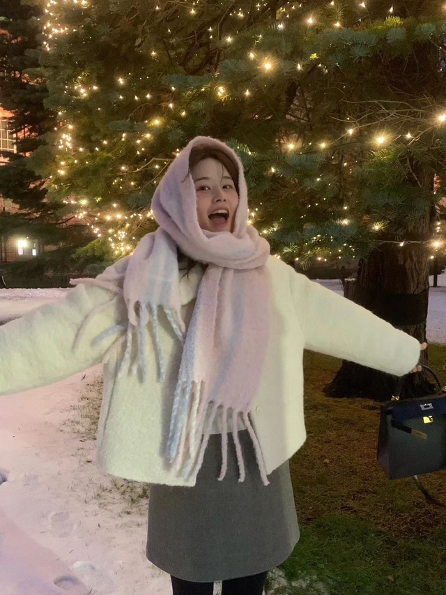 (予約) ounce / Alpaca boucle muffler 3color