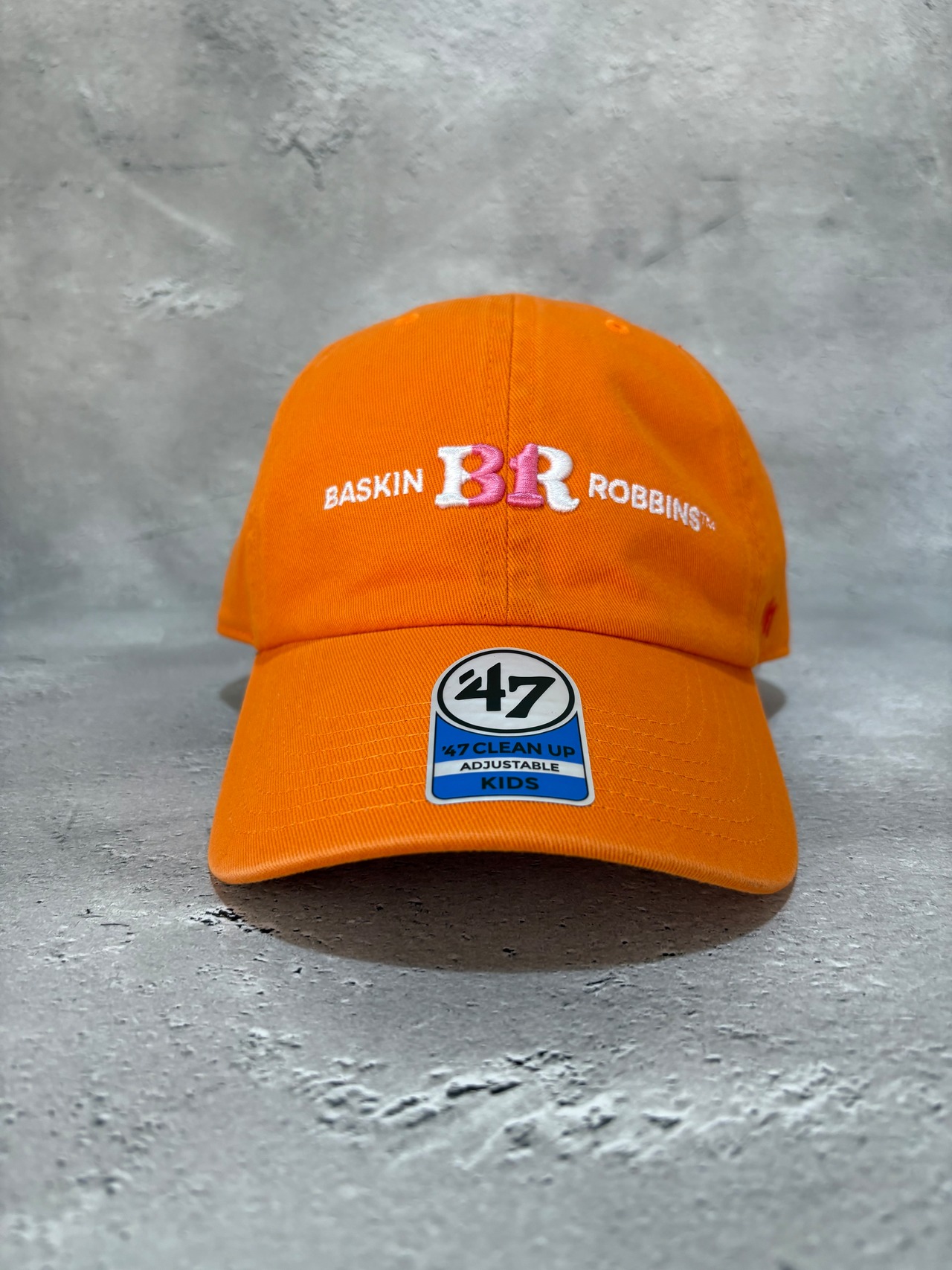 kids '47 CLEAN UP/クリーンナップ  サーティワン アイスクリーム コラボ キャップ 31  オレンジソルベ ビブラントオレンジ キッズサイズ オレンジ