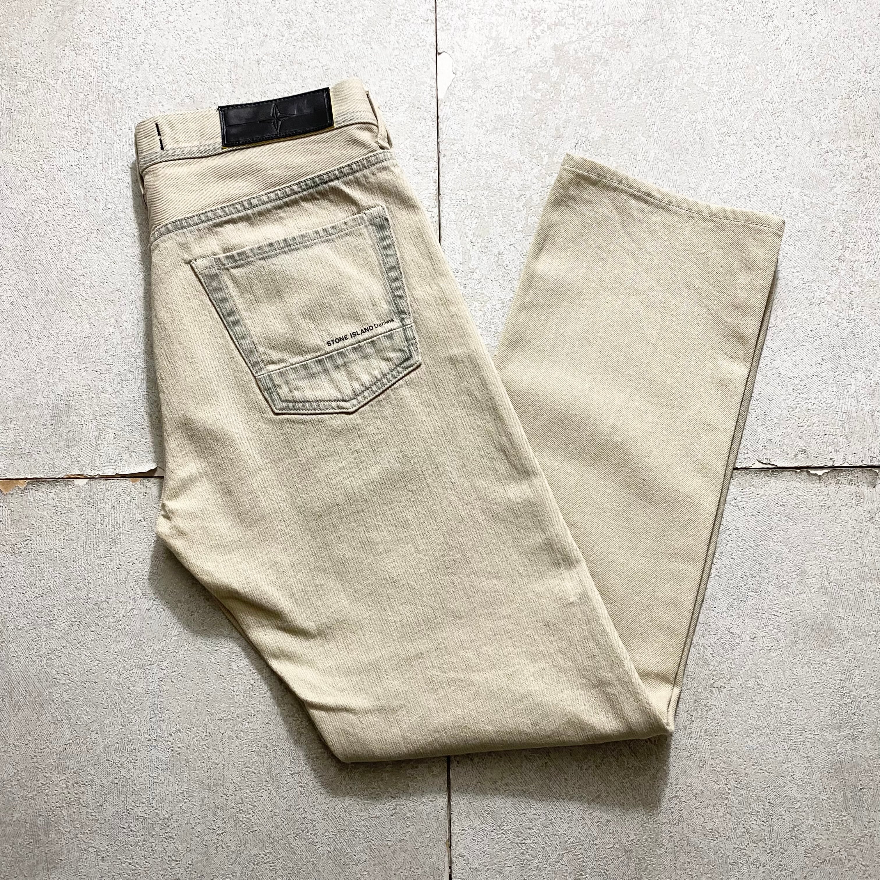 STONE ISLAND DENIMS bleach denim pants | NOIR ONLINE