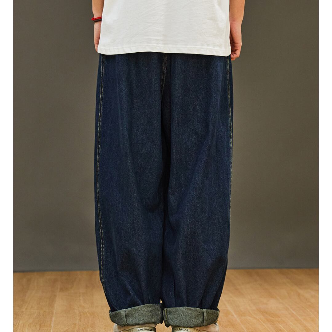 35:ロールアップデザインワイドレッグデニム A18882