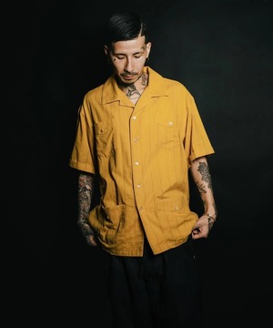 Subciety / Leno cloth guayabera shirt / 152-22125
