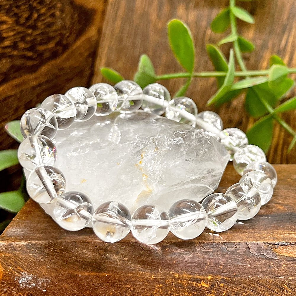 【特価!】アイリスクォーツ ブレスレット 10㎜玉 虹水晶 天然 ブラジル産