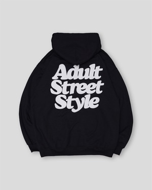 MM ASS LOGO HOODIE  BLACK