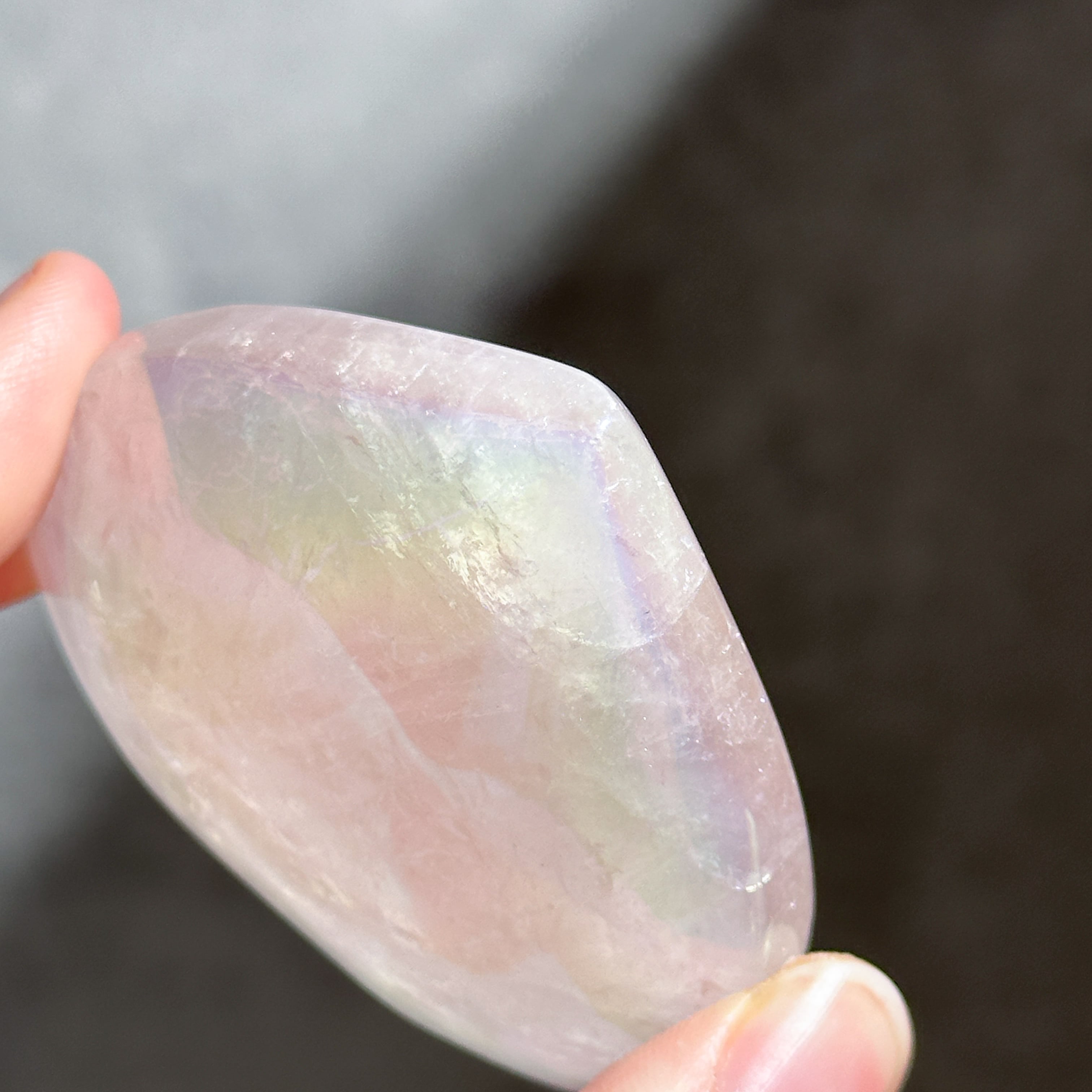 ♡エンジェルオーラローズクォーツ ハート91♡ Angel Aura Rose Quartz