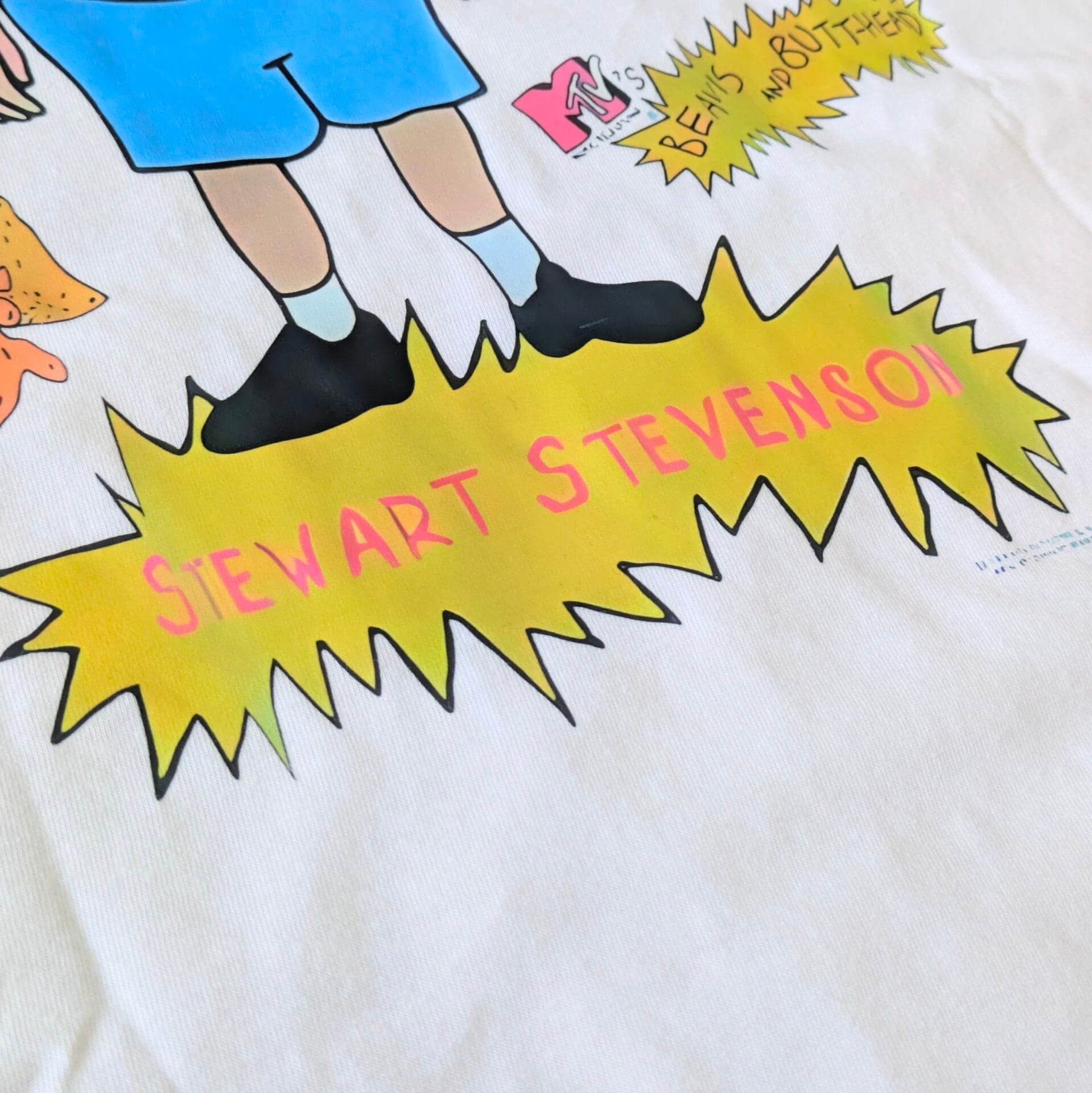 【 Beavis and Butt-Head（ビーバスアンドバットヘッド）】『Stewart Stevenson / スチュワート・スティーヴンソン 』 Tシャツ / MTV 〚アメリカン雑貨 アメトイ〛