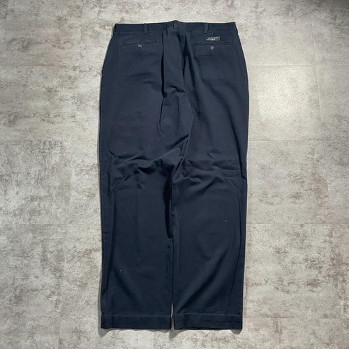 90s Polo by Ralph Lauren 38/32 ネイビーチノパンツ 詳細写真5