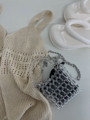 change gauge knit cami bustier