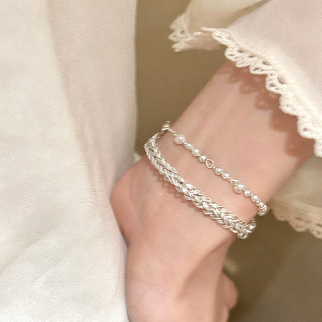 ZJバレエ透かしレースブレスレット 2点セット