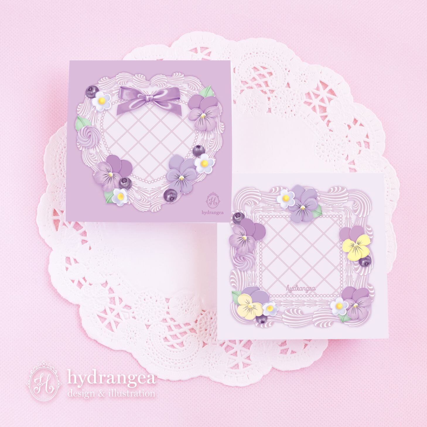 紙もの好き 【新品】hydrangea 紙ものセット／デザインペーパー100枚＋