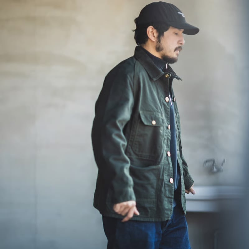 TCB(ティシービー) Cat Head Jacket Green Canvas | jeanskokubo
