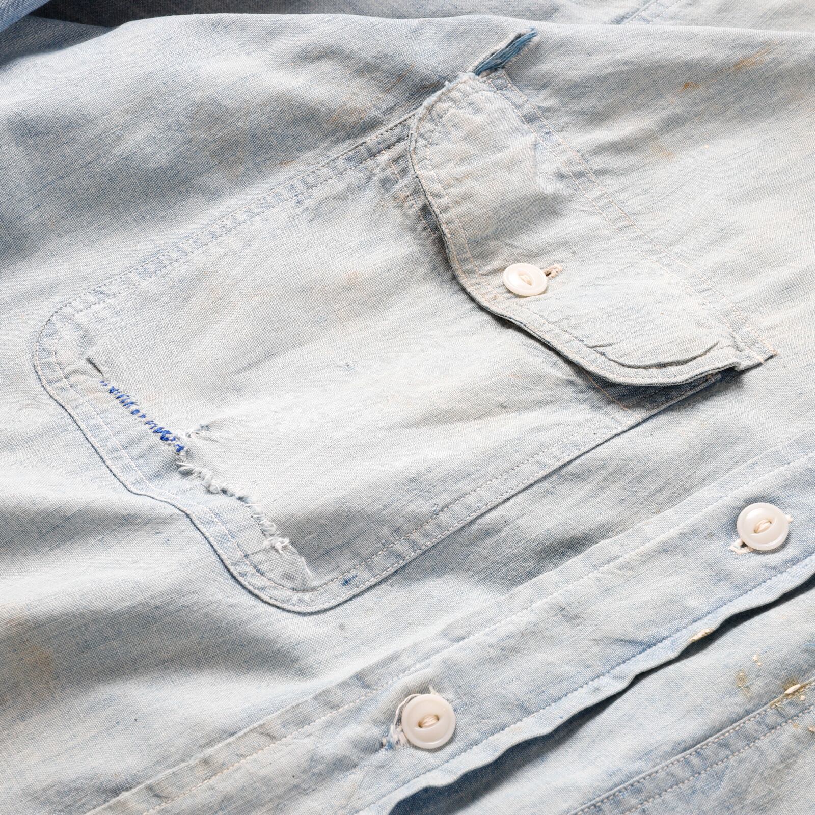 希少】50s BIG MAC special vintage chambray shirt big size made in