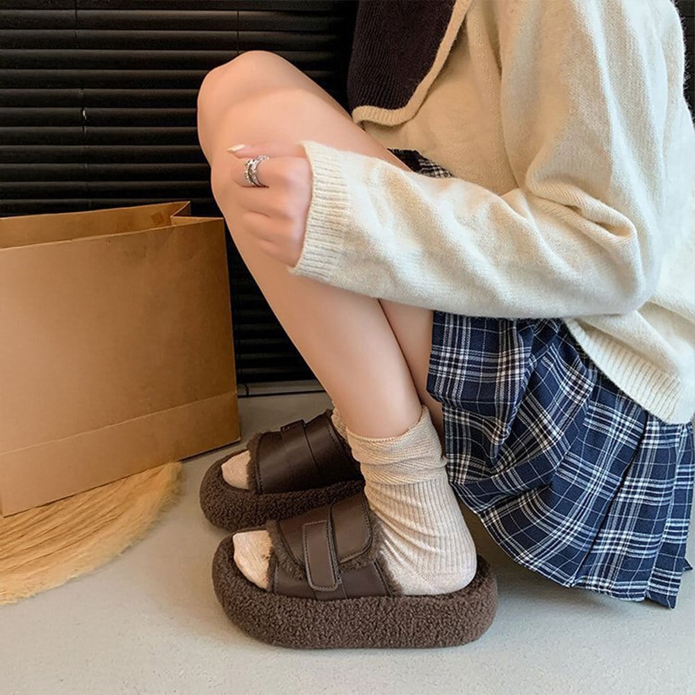 ボア サンダル ふわふわ もこもこ レディース 秋冬 韓国 暖かい 防寒 ファー スリッパ 履きやすい ルームシューズ 大人 かわいい おしゃれ 疲れにくい フェイクファー 大人可愛い 大人女子