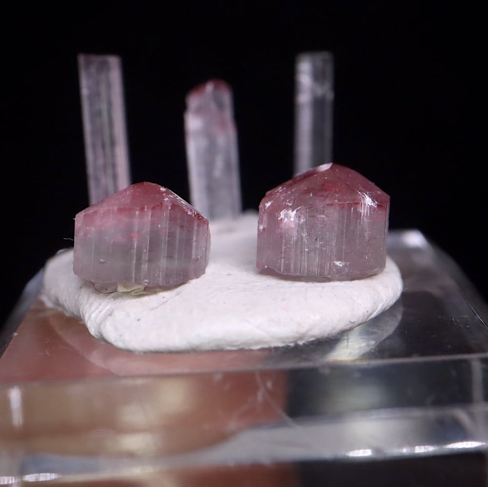 ピンクトルマリン　スライス　天然石　原石　トルマリン　パワーストーン　クォーツ ピンク トルマリン 5結晶セット 電気石 計1.2g T808 鉱物 天然石 原石