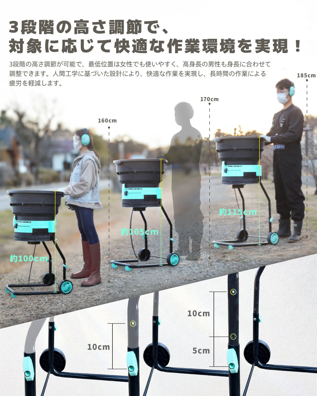 kareyou リーフシュレッダー 葉っぱ粉砕機 小型ガーデンシュレッダー