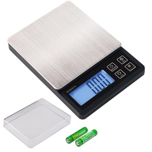 【特価処分】BOMATA(ボマタ) はかり デジタル キッチン 0.01g単位 最大計量1kg コンパクト 風袋引き 計数機能 ステンレス鋼 計量器 スケール 測り B604D 乾電池式 黒…