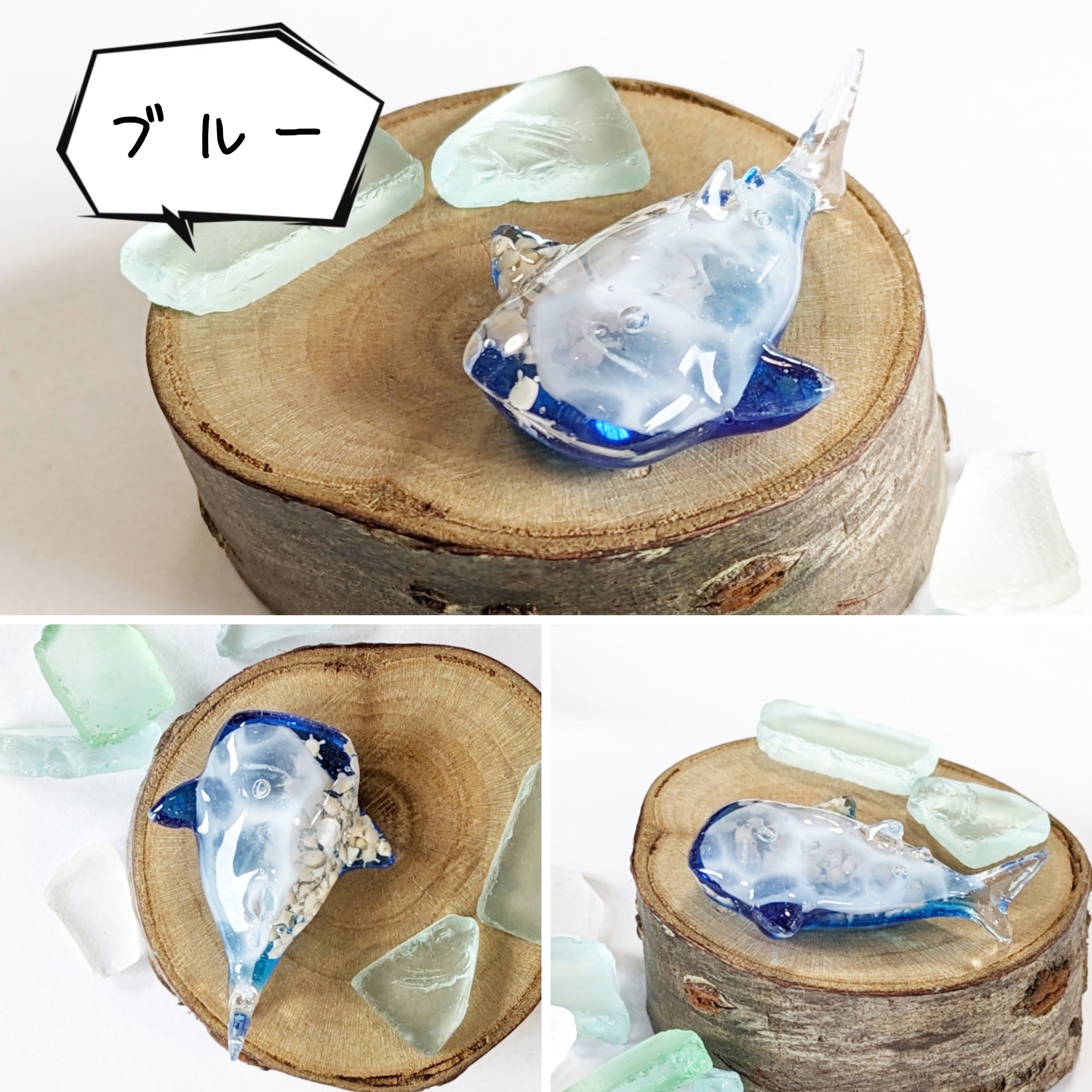 おっちページです　海　ホオジロザメ　珊瑚　レジンアート　原画　絵画 3698fc57bcde62e7f2af3c18b398de