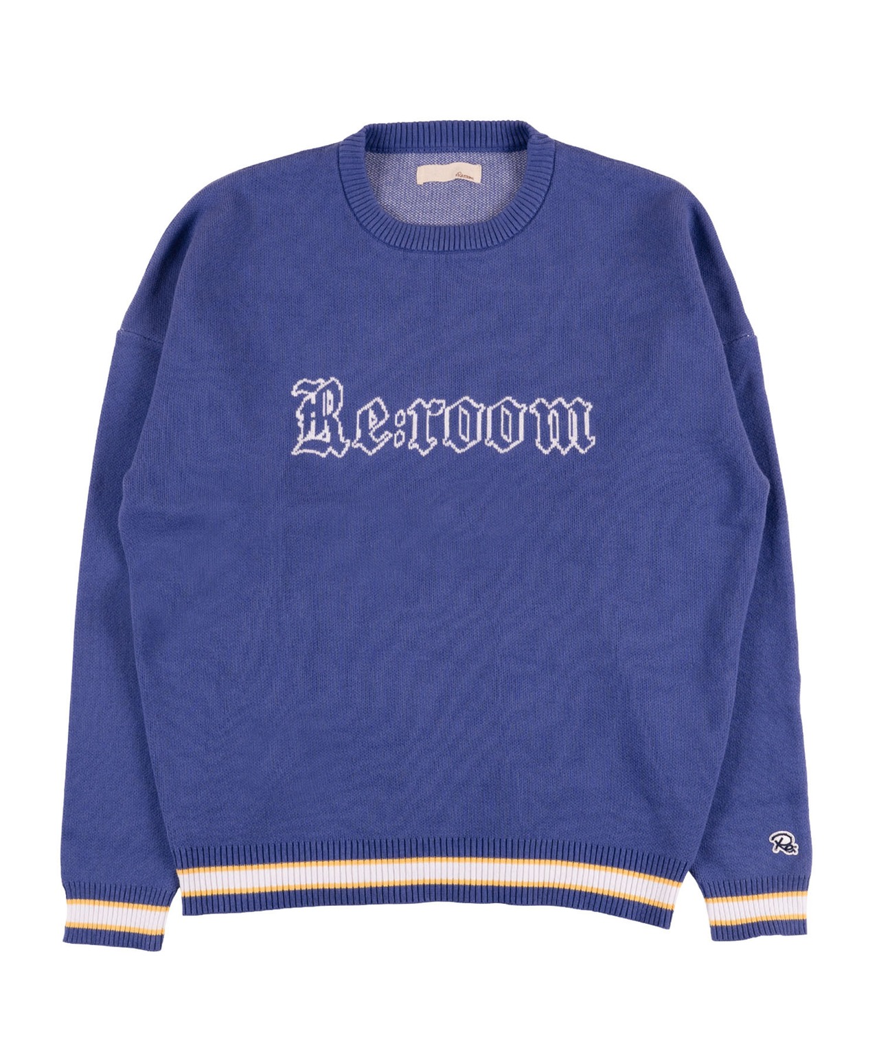 【#Re:room】＃RE:ROOM NEW YORK LOGO BIG CREW KNIT［REK106］