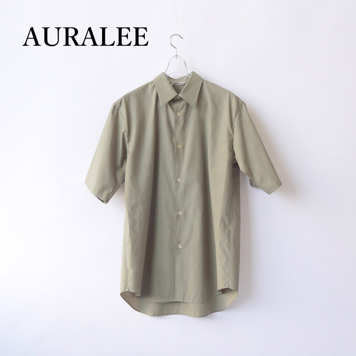 AURALEE/オーラリー・WASHED FINX TWILL HALF SLEEVED SHIRT | a flat shop