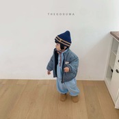 【取寄】THE GOGUMA チェック中綿ジャンパー|冬服|韓国子供服