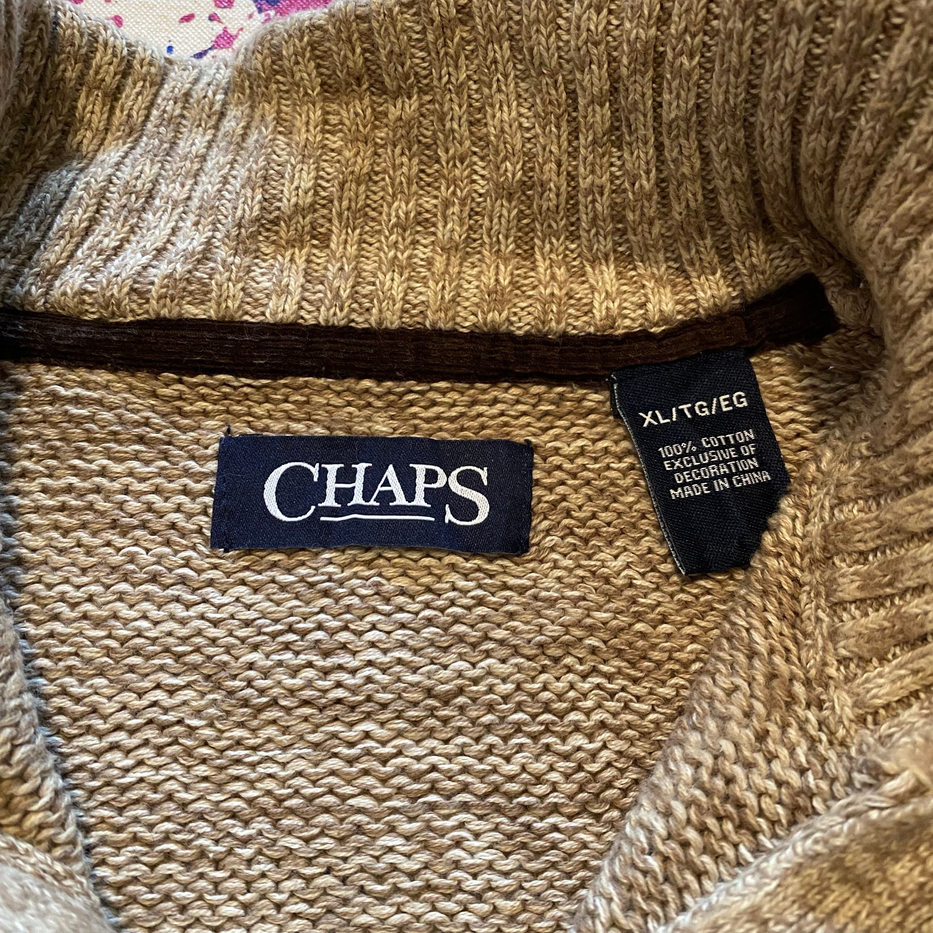 CHAPS ralph Lauren mock neck cotton knit {CHAPS ラルフローレン