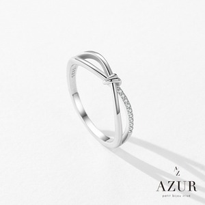 【数量限定】クロスラインノットリング