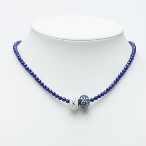 スワロフスキー ペンダント ネックレス ブルー系 ラインストーン レディース SWAROVSKI 中古