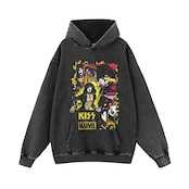 VINTAGE ストリート KISS バンドパーカー/スウェット T1876