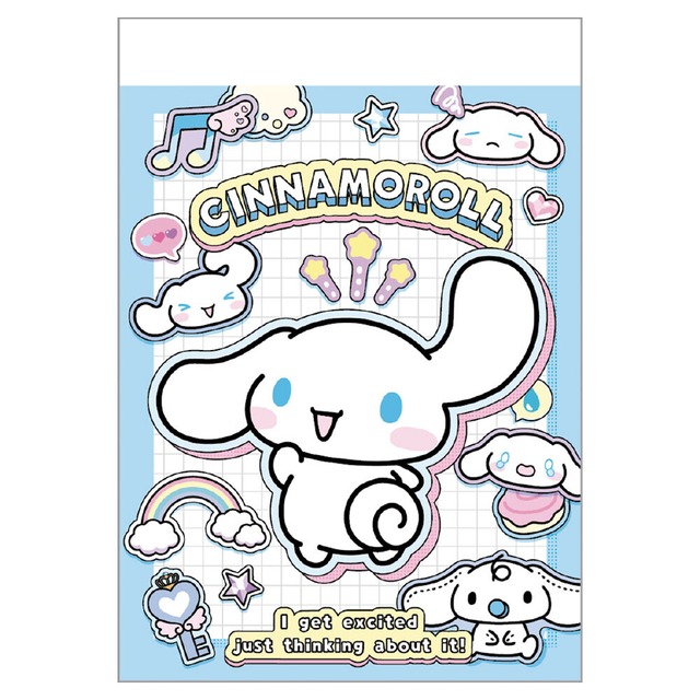 サンリオ　シナモロール　ペタペタステッカーズ　メモミニ　CA08