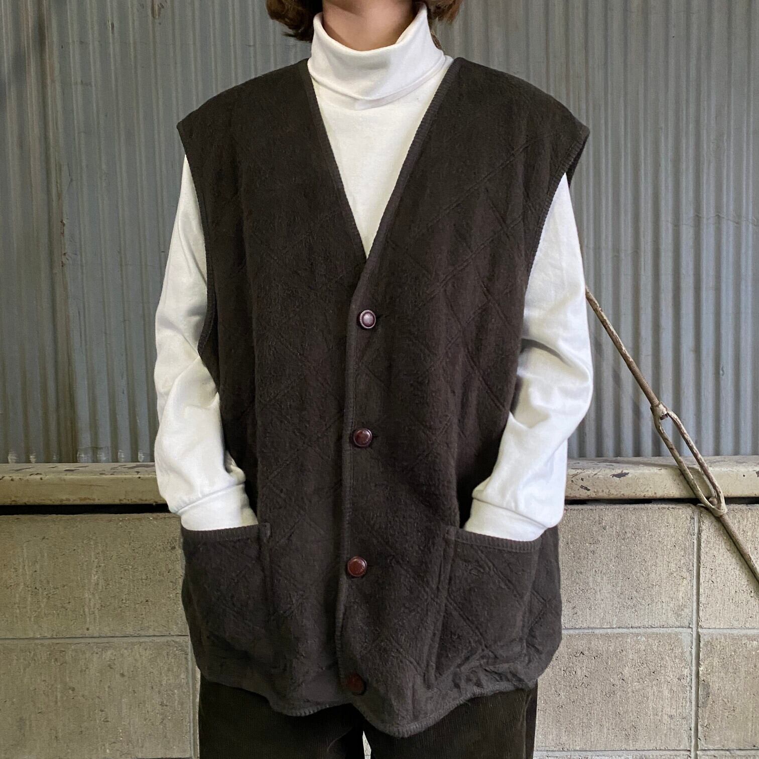 古着 vintage キルティング ベスト 中古】70s 80s Lee キルティング 