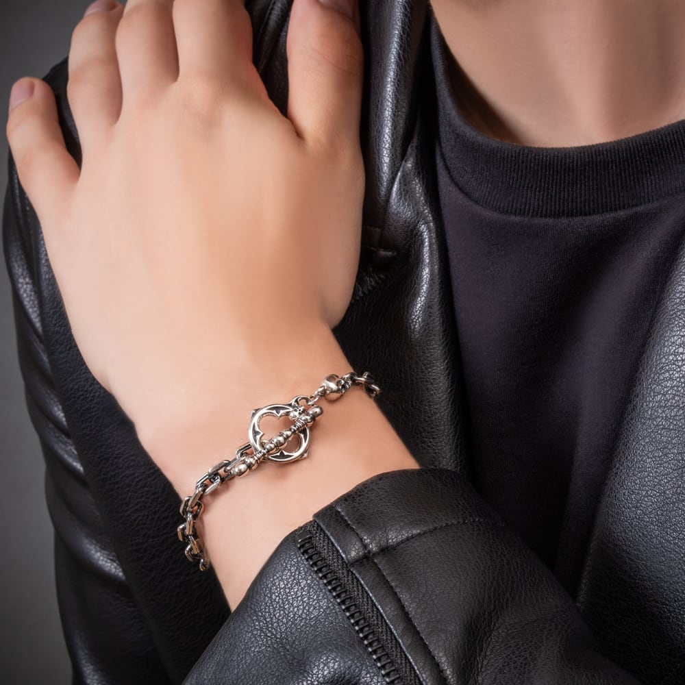 ブレスレット売り上げランキング3位】メメントモリスカルブレスレット