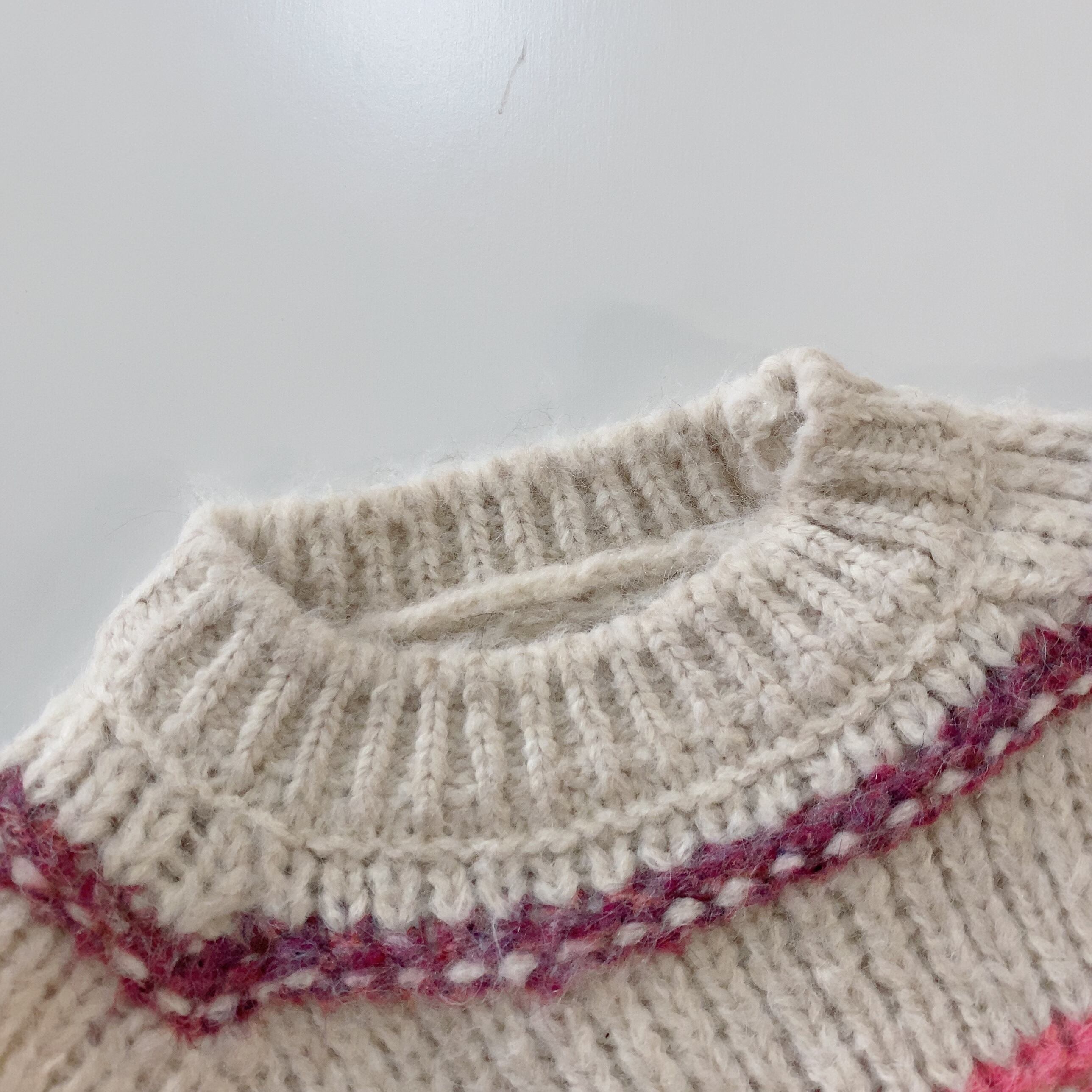 100~110cm カラフルボーダーニット