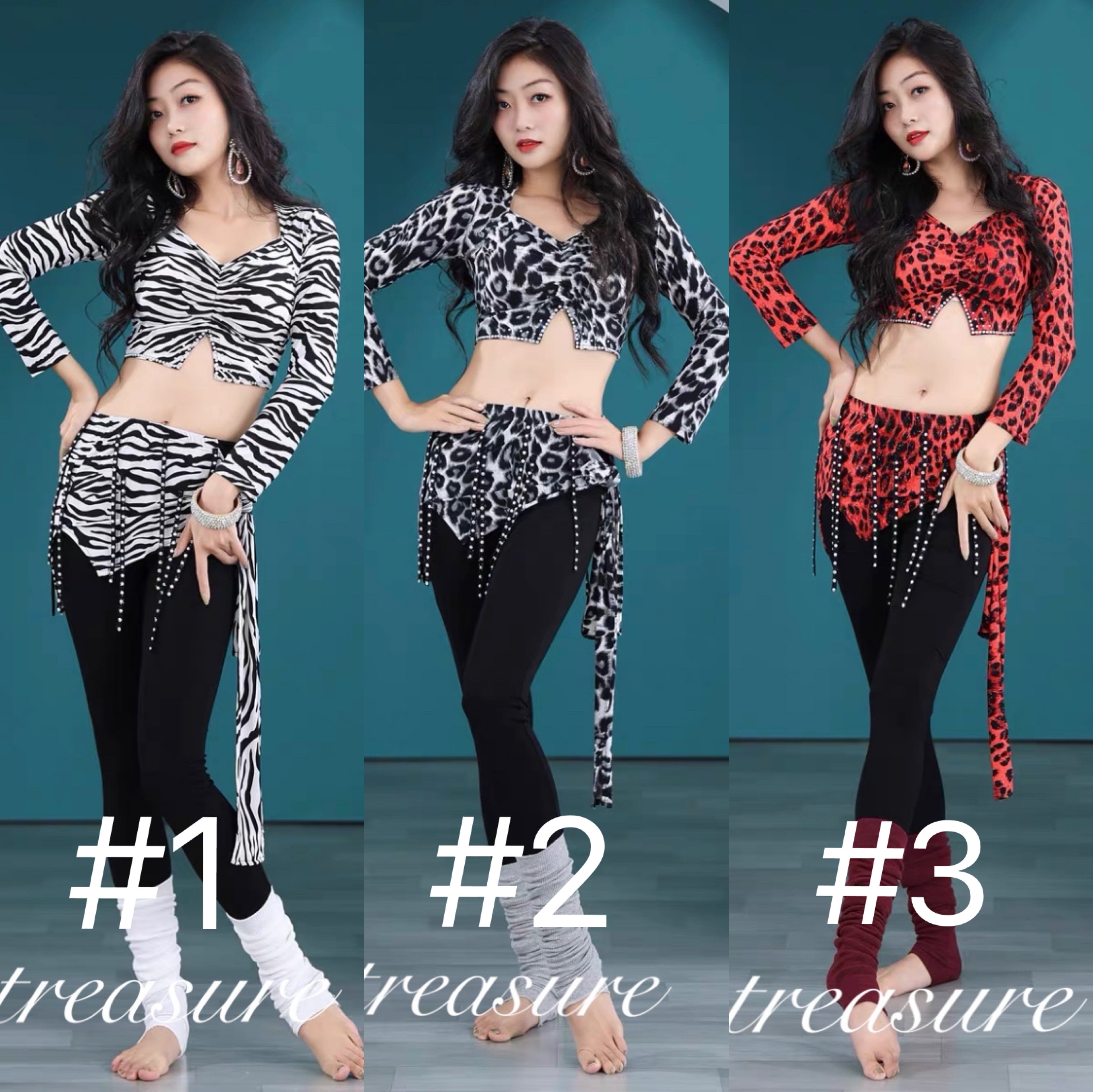 ベリーダンス レッスンウェア 3カラー BQ T5018 202112 | Belly