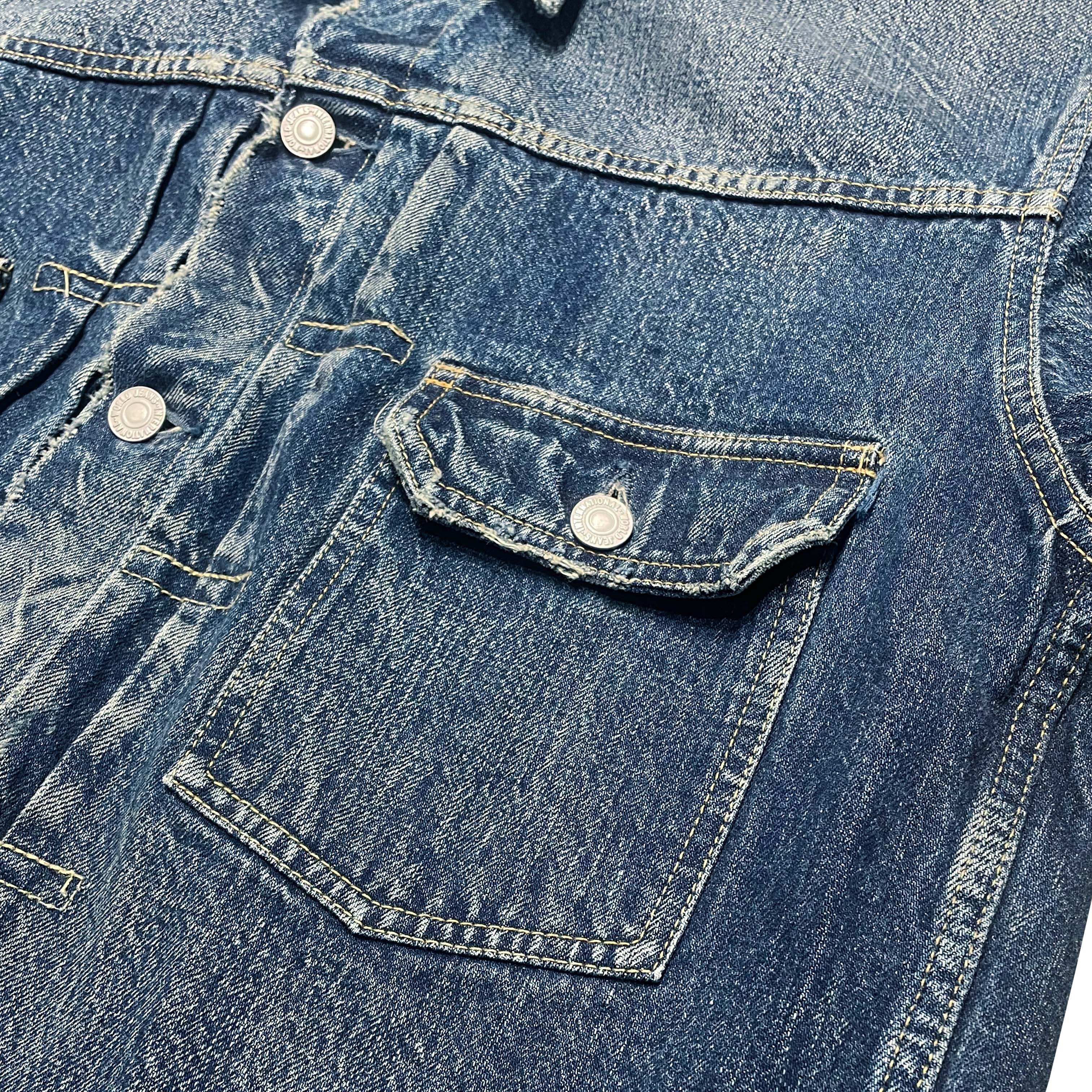 Benjamin Authentic Club Vintage Wash Denim Trucker Jacket Japan
