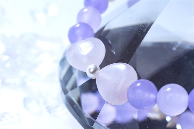 パープル ribon【パワーストーンブレスレット 】 - 画像3