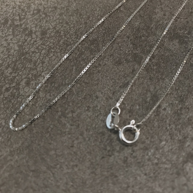 box chain necklace（silver925)