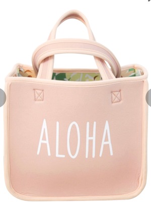 《人気商品につき再入荷》ハワイアン　ネオプレン2wayリバーシブルバッグ　ALOHA モンステラ