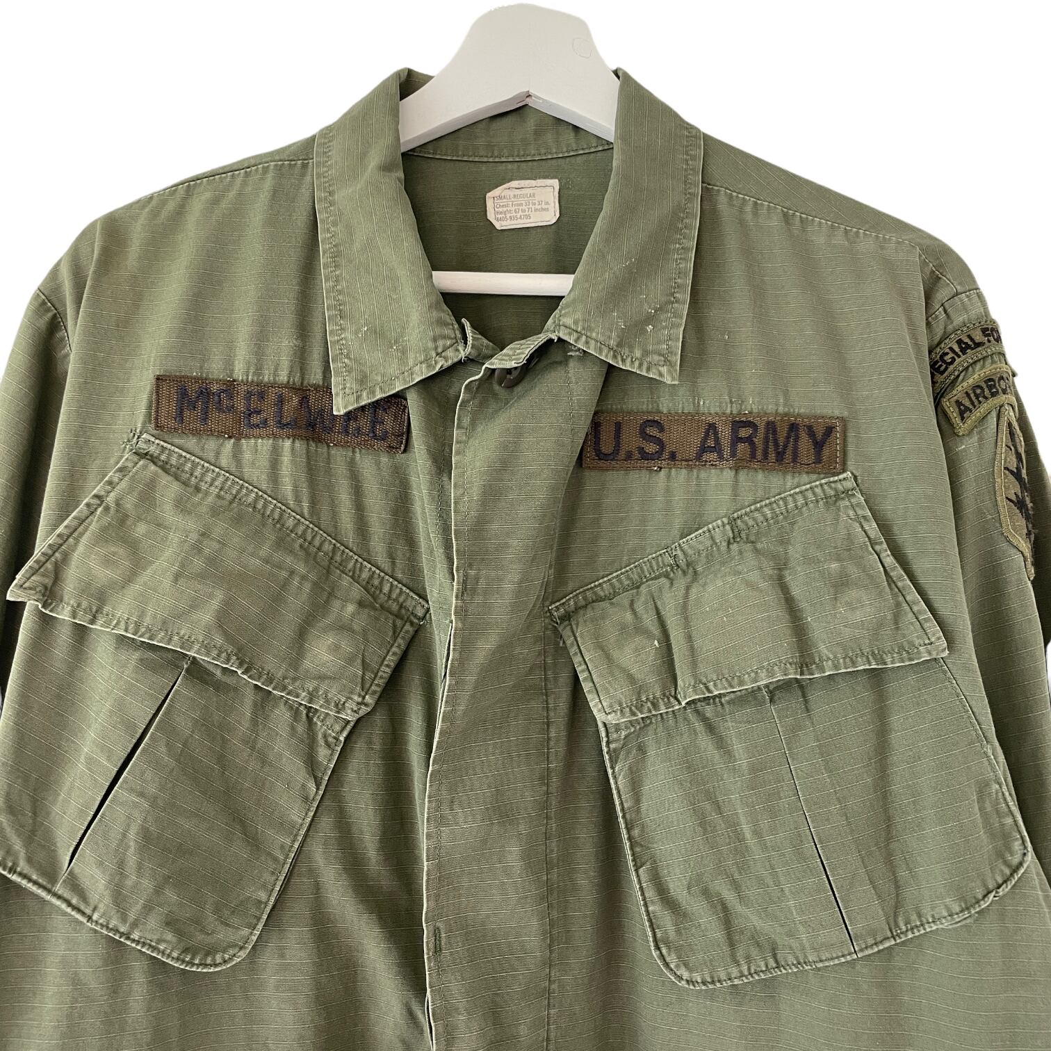 70's U.S.ARMY Jungle Fatigue jacket 5th【S-R】ジャングル