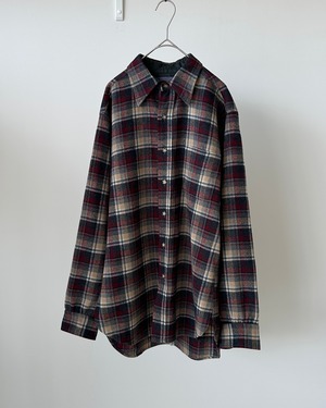 -Pendleton- Vintage 70s M Wool Check Shirt made in USA