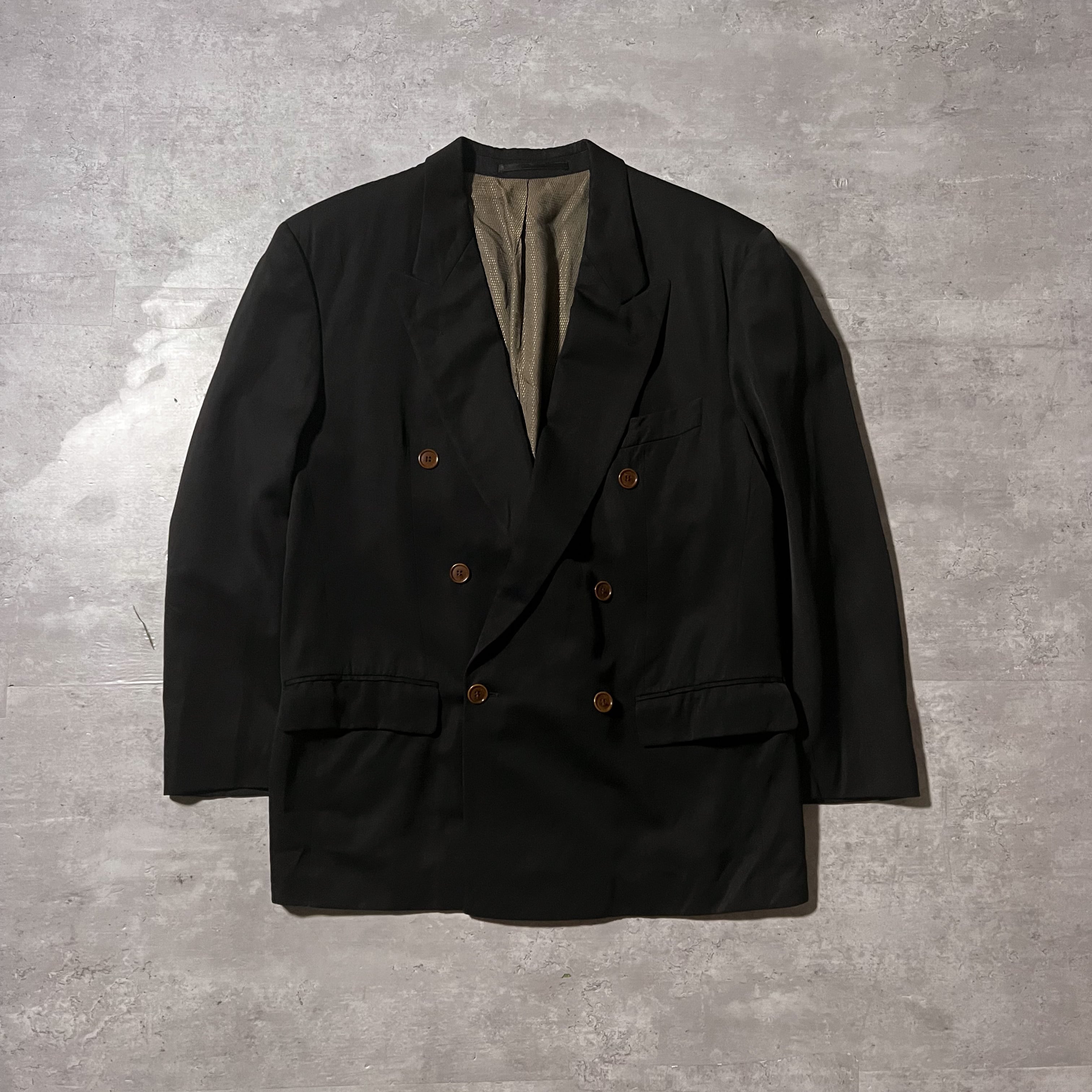 80s “BOSS HUGO BOSS” double tailored jacket made in Germany 80年代 