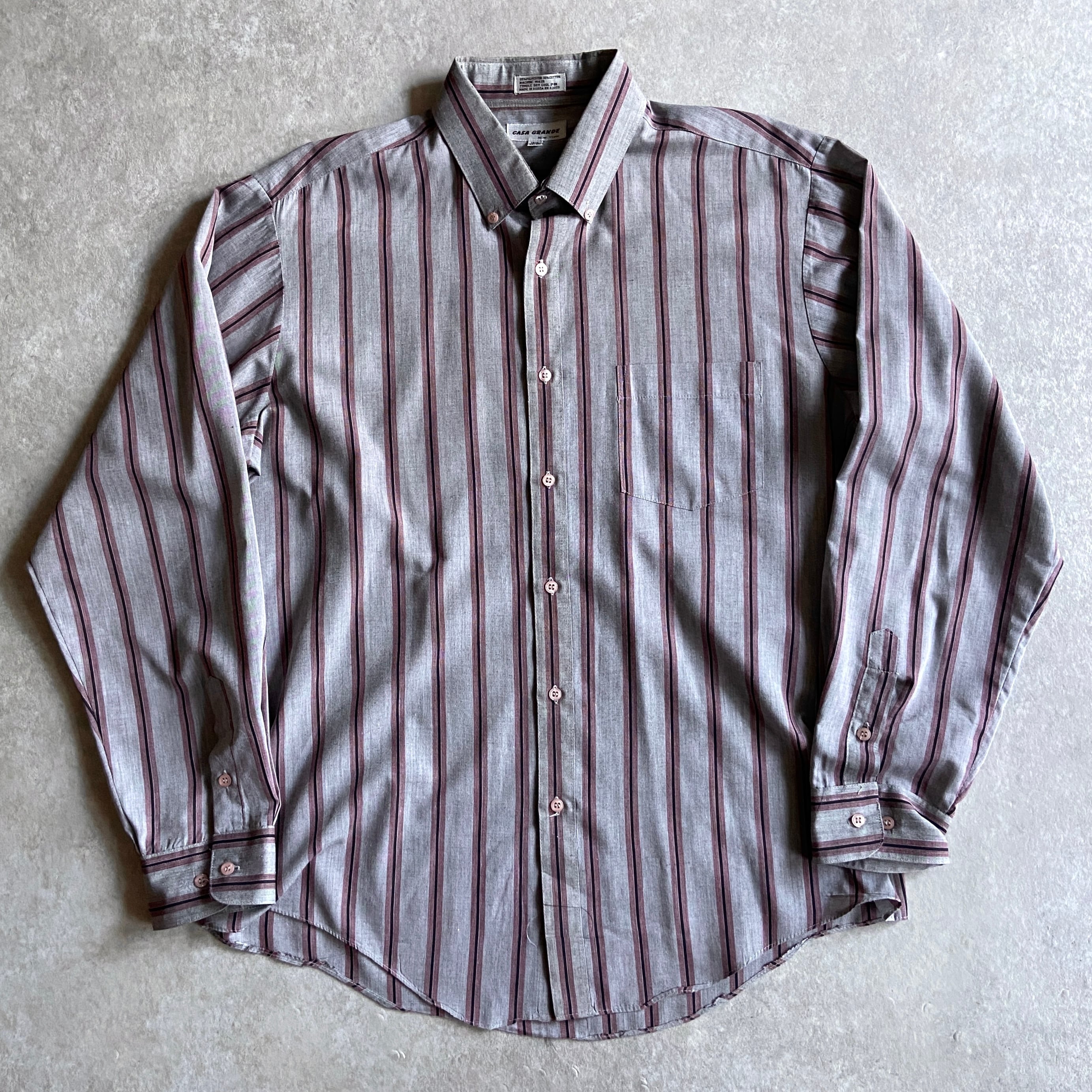 1980s L/S Stripe Shirt L位