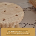 クッキー スツール 無垢材 木製 子供用 キッズチェア ビスケット デザイン 創作 SNS映え インスタ映え 現代風 玄関 靴替え 幼稚園 家庭用 丸型 角型 可愛い おしゃれ ナチュラル 天然木 インテリア