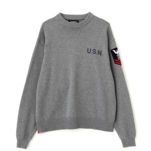 Naval Crewneck Knit　Oxford Gray