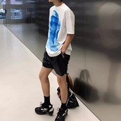 フロントプリントTシャツ　A4028