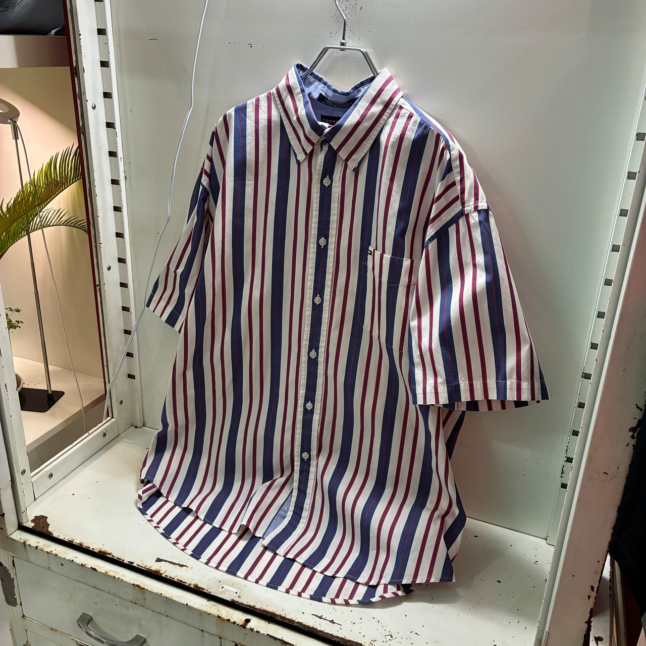 TOMMY HILFIGER 長袖シャツ マルチストライプ トミーヒルフィガー