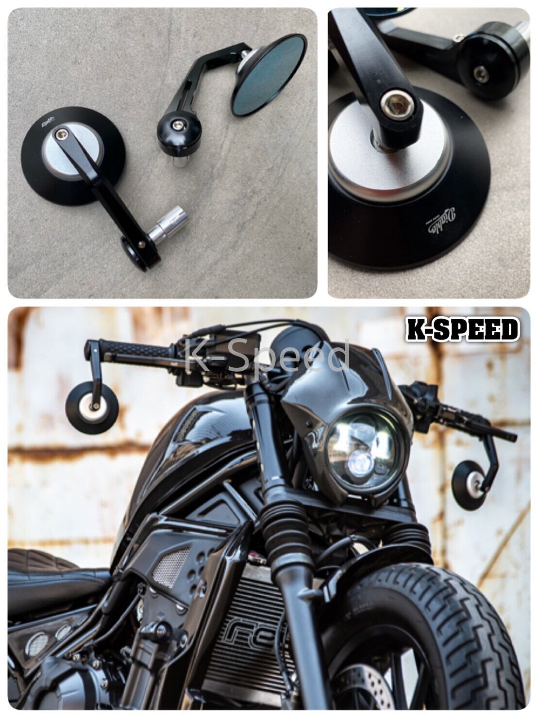 REBEL 250・500 ミラー バーエンド アンダー ラウンド Diablo K-Speed 