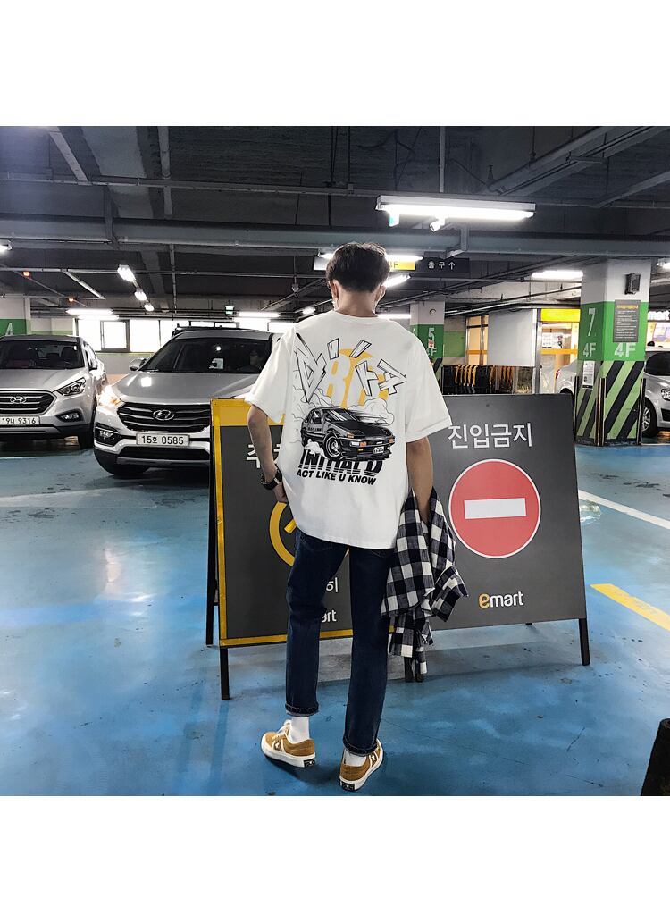 全2色 Tシャツ カットソー プリント カジュアル シンプル