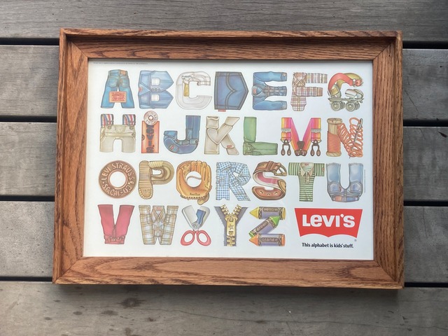 Levi’s alphabet poster